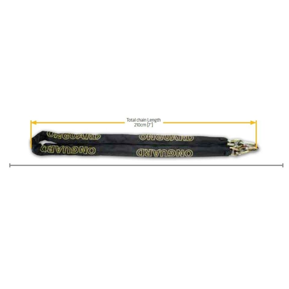 Onguard Anahtar Kilitli Beast Zincir 8018L 210cm x 12mm