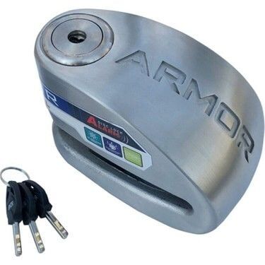Armor 614 MVA Paslanmaz Çelik Alarmlı Disk Kilidi 14mm