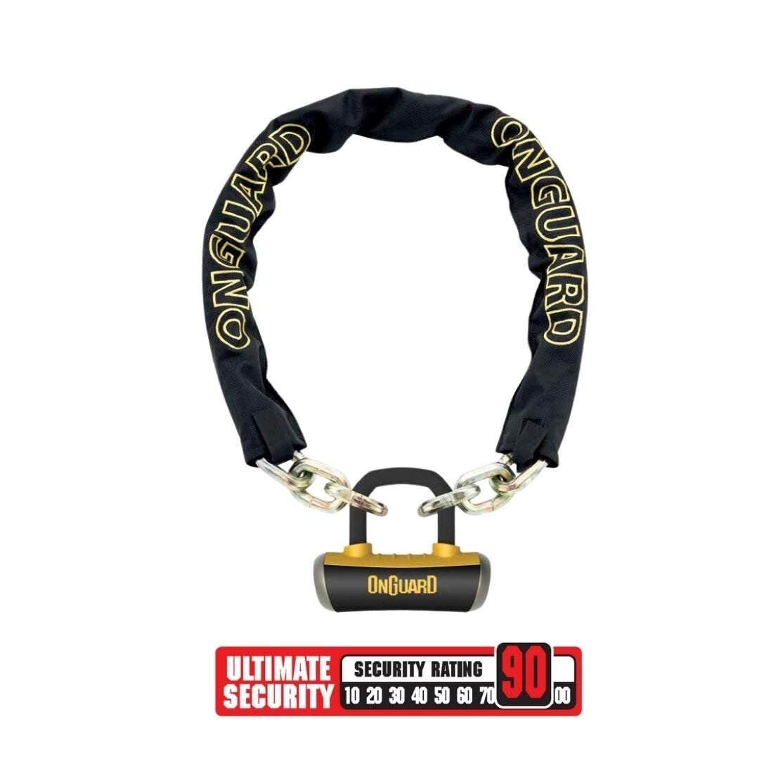 Onguard Mastiff Zincir ve 14 mm Boxxer Kilit 8019 LX 180cmX10mm
