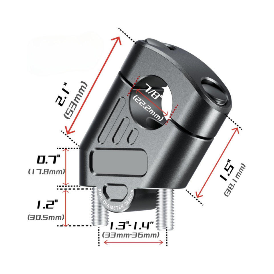 Nukropart 22mm Gidonlar İçin Gidon Yükseltme