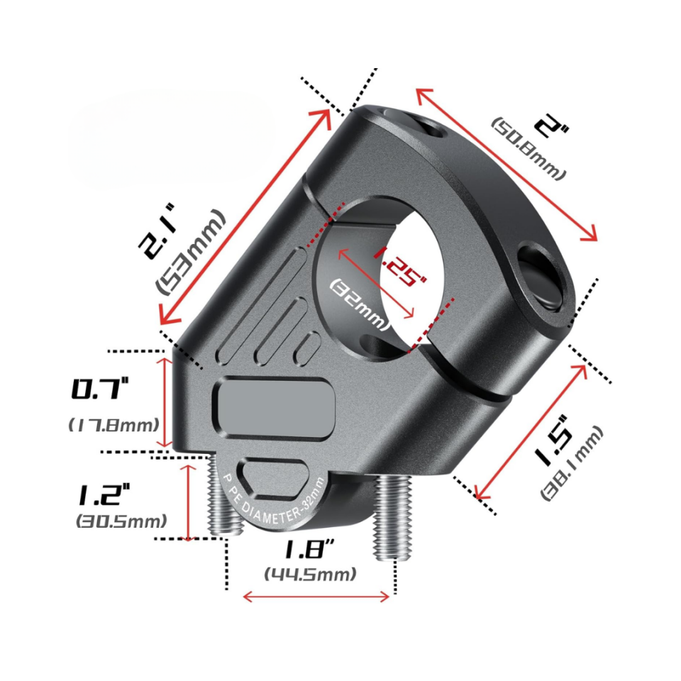 Nukropart 32mm Gidonlar İçin Gidon Yükseltme