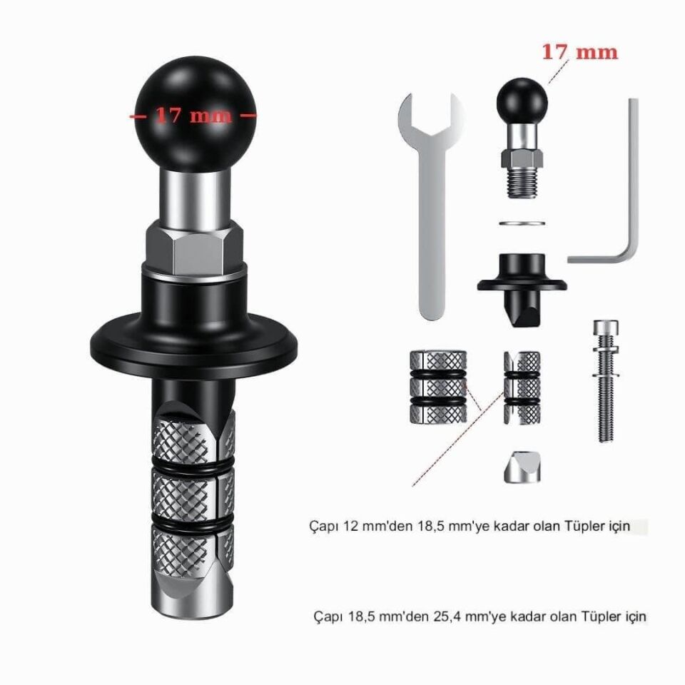 17MM TOPLU ÇATAL BAĞLANTI ADAPTÖRÜ (RACING MODELLER İÇİN)